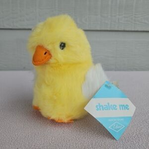 VTG Eden Shake Me Yellow Baby Chick Plush 6” Rattles Easter Spring Chicken